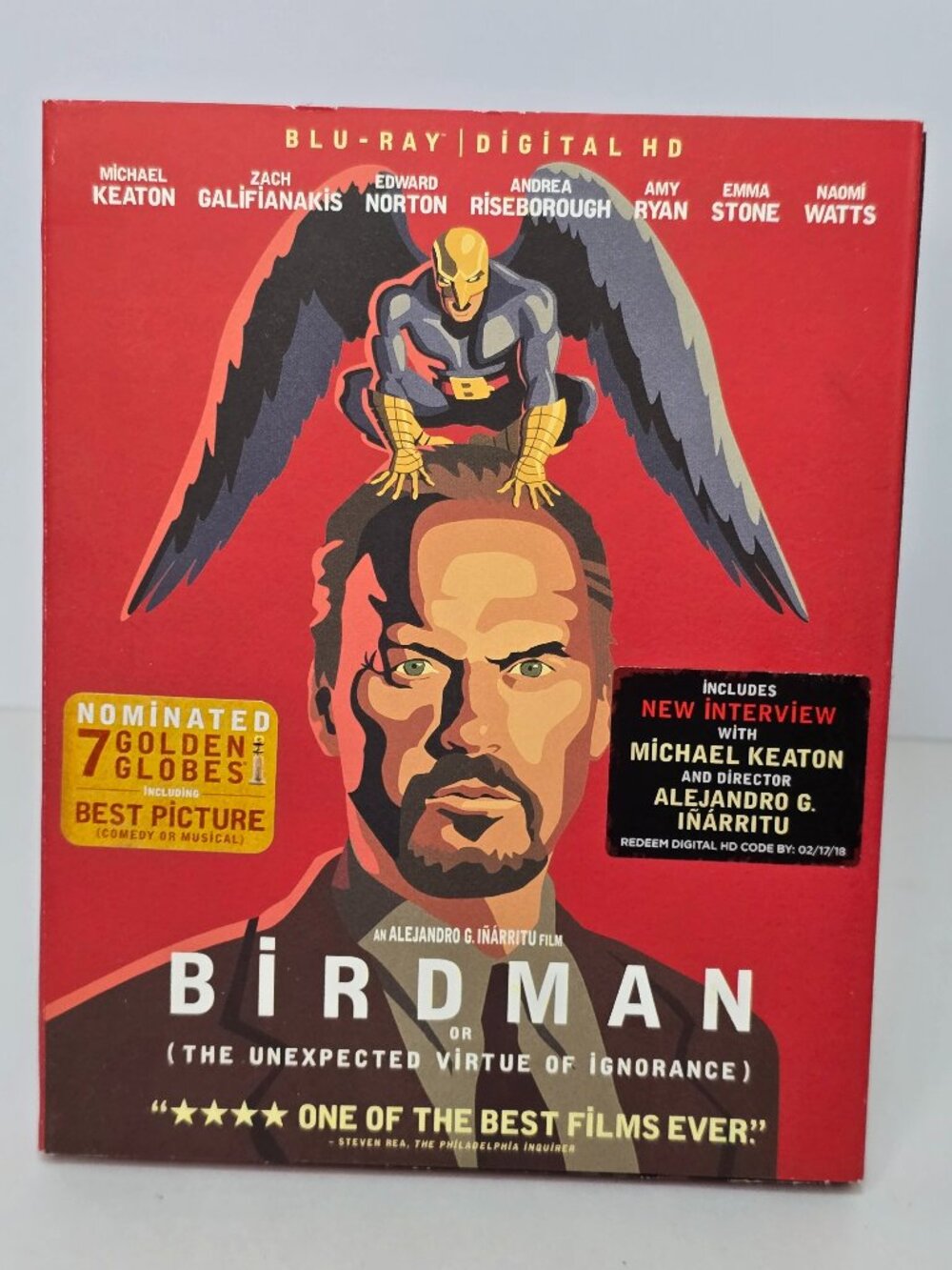 Birdman Blu-ray 2014 New Sealed RARE OOP Red Case Gatefold Slipcover